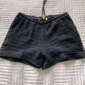 Eloise black lace shorts